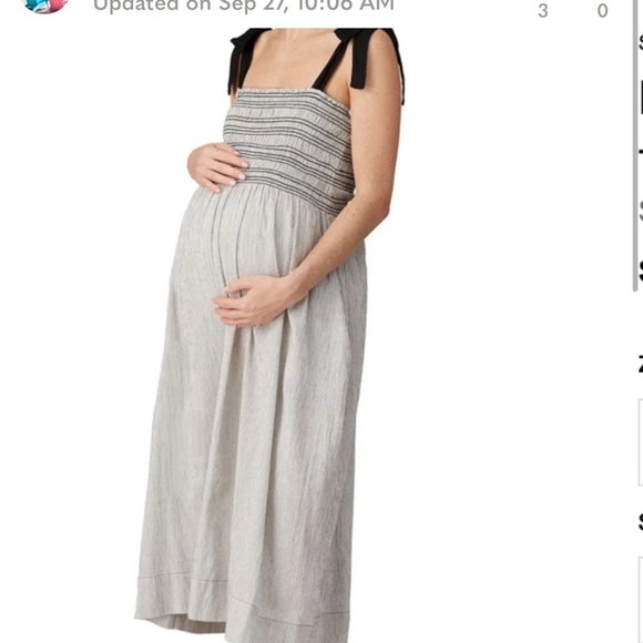 Hatch Margaux Maternity Dress Size Small - Picture 4 of 6